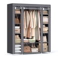 thumbnail image 1 of SONGMICS Garde-Robe de Placard, Garde-Robe Portable, Tringle à Vêtements, Organisateur de Rangement pour Vêtements, Gris, 1 of 5
