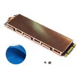 thumbnail image 1 of Copper M.2 SSD Heat Sink Radiator with Silicone Thermal Pad M.2 SSD Hard Disk Cooling Heatsink For NVME M2 NGFF 2280 PCIe SSD 2 Sides, 1 of 6