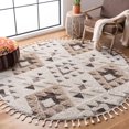 thumbnail image 1 of Safavieh Moroccan Tassel Larry Tapis Géométrique Shag, 1 of 6