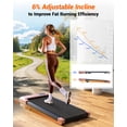 thumbnail image 3 of Walking Pad Treadmill with 6% InclineRemote Control,Under Desk Treadmill for Home&Office, Speed Range 0.6~3.8mph, 265 lbs Weight Capacity, 3 of 8
