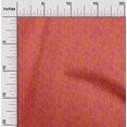 thumbnail image 2 of oneOone Velvet Orange Fabric Asian Block Fabric For Sewing Printed Craft Fabric By The Yard 58 Inch Wide, 2 of 5