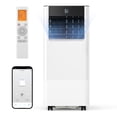 thumbnail image 2 of SIMZLIFE 10000 BTU Portable Air Conditioner with WIFI and Remote Control,Small AC Unit with Dehumidifier and Fan for Rooms up to 550 Sq. Ft., White, 2 of 9