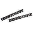 thumbnail image 1 of Uxcell Adjustable Mini Cube Price Tag Display Number Silver on Black 6.3x9mm 14Pcs, 1 of 5