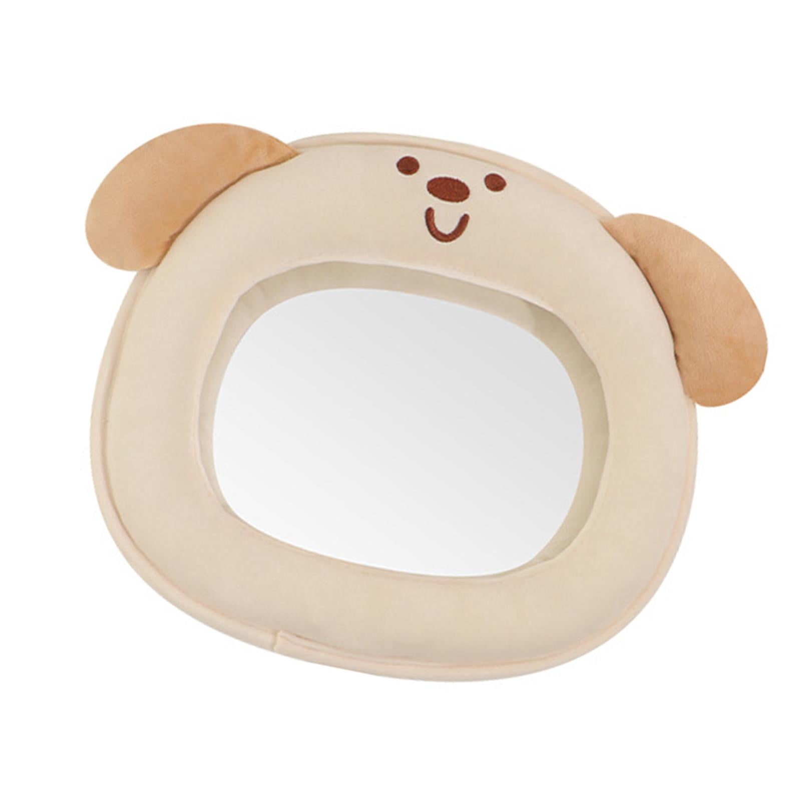 Siruishop Baby Car Mirror Clear View, Easy to Install for Infant Auto Accessories, Cute, Rear Facing Car Back Seat Mirror Shatterproof Dog