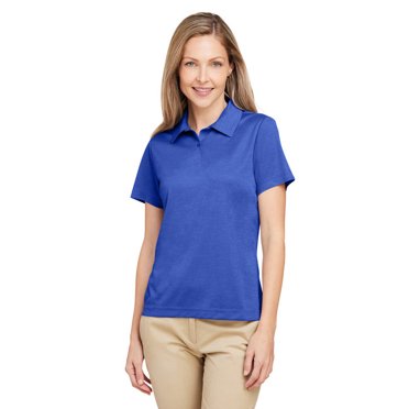 Team 365 TT51HW Ladies' Zone Sonic Heather Performance Polo - SPORT ROYAL HTHR - XL