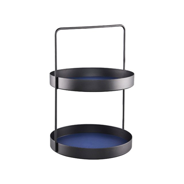 Cosmetic Cases 2 Tier Countertop Organizer For Bathroom Counter Shelf Serving Tray Cosmetic Perfume Storage Rack Kitchen Rack Bathroom Accessories Organizer Rectangle Black, Cosmetic Cases for Women
