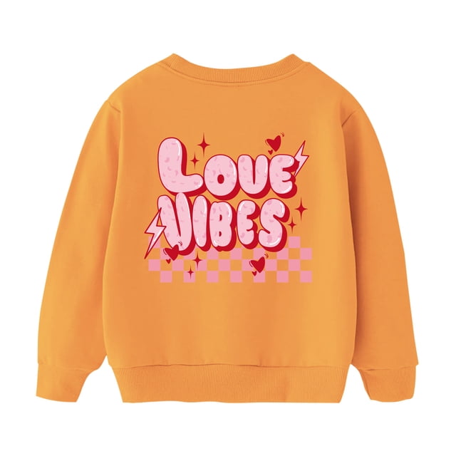 Pisexur Vêtements pour Bébé Fille, Mode Décontractée, Sweat-Shirt Unisexe à Manches Longues, Imprimé Mignon, Col Rond, Pull, Vêtements pour Bébé Fille, Polaire, Automne 3-8 Ans