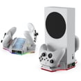 thumbnail image 1 of Cooling Stand and Charging Station for Xbox Series S with RGB Lights, Dual Controller Charger and Cooling Fan Accessory for XSS Console with 2 Rechargeable Battery Packs, 1 of 7