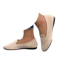 thumbnail image 1 of Dakaela Ballerines pour Femmes Confortables en Suède à Bout Pointu à Enfiler Chaussures de Ballet Décontractées pour Femmes, 1 of 7