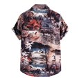 thumbnail image 4 of Birdeem Chemise Décontractée pour Homme à Manches Courtes Style Hawaïen de Vacances Blouse T-Shirt, 4 of 12