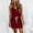 Red, variant on drppepioner Summer Dress Women Casual Summer Fashion Waist Pocket Camis Sleeveless V-Neck Dress