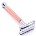 thumbnail image 1 of PARKER 29L ROSE GOLD LONG HANDLE BUTTERFLY OPEN SAFETY RAZOR & 5 BLADES, 1 of 3
