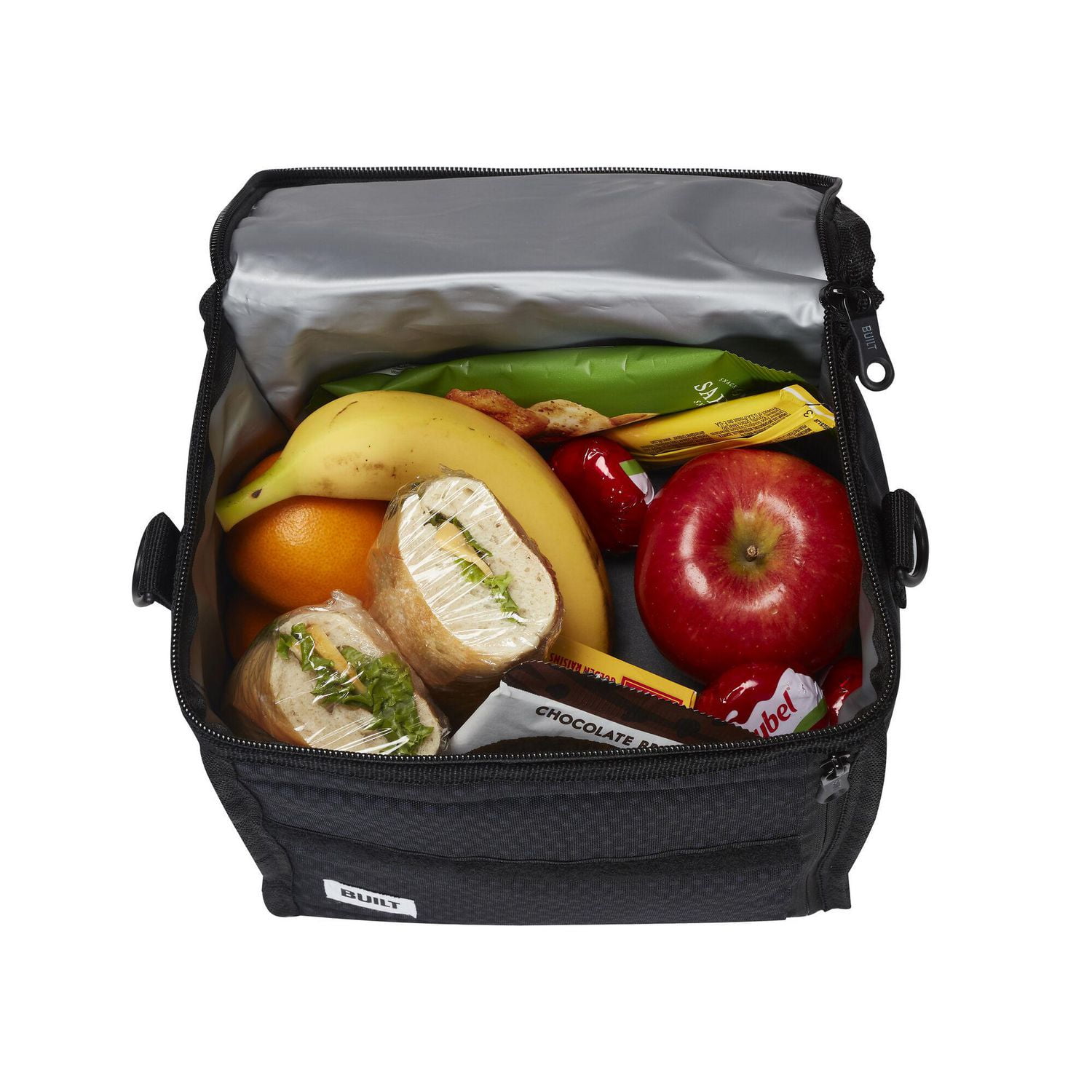 Built NY Midnight Microdot Gel Cube Lunch Bag