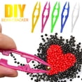 thumbnail image 2 of JJKBVCLO Assorted Colors Plastic Beads Tweezers for Beading Projects Craft Tweezers, 2 of 2