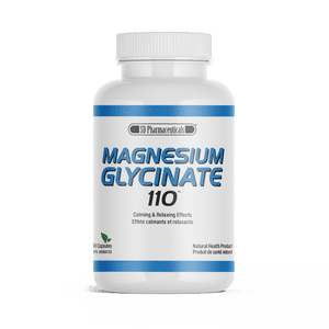 SD Pharmaceuticals Magnesium Glycinate 110mg - 90ct Gélules - Biodisponibilité accrue & Absorption - Doucement sur l'estomac