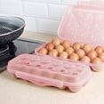 thumbnail image 4 of Hearth & Gear Reusable Egg Carton With Lid 18 Grid Stackable Fridge Egg Holder Tray For Kitchen Restaurant & Camping Storage 1pc Coffee Canisters with Airtight Lids Pasta Containers Storage Food Prep, 4 of 4