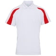 thumbnail image 1 of AWDis Just Cool Mens Short Sleeve Contrast Panel Polo Shirt, 1 of 2