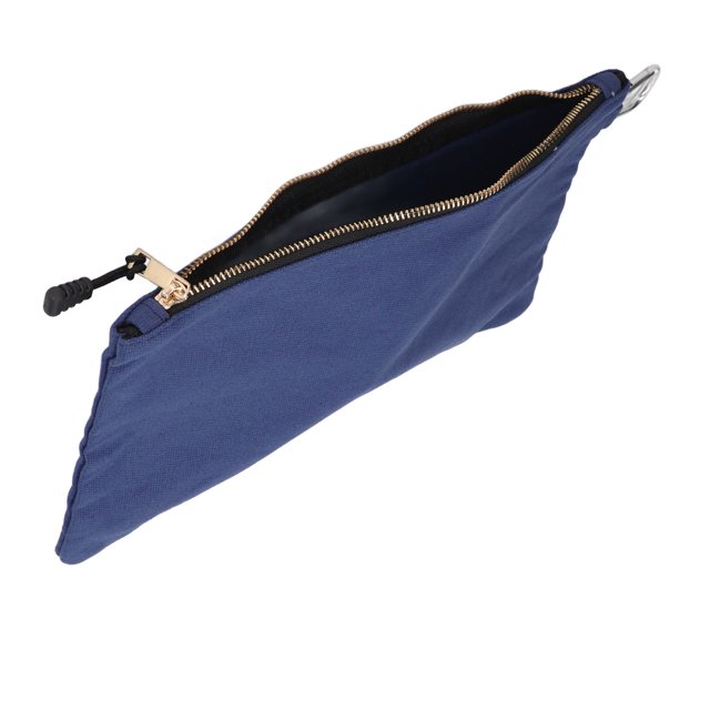 Multipurpose Pouch, Waterproof Easy Carrying Smart Storage Zipper Tool Bag With Carabiner For Outdoor Blue