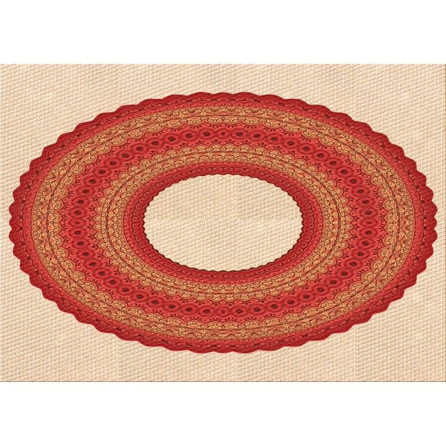 Ahgly Company Tapis Rectangulaire Lavable en Machine Intérieur Transitionnel Néon Rouge, 5 Pieds x 8 Pieds