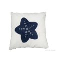 thumbnail image 1 of Old Modern Handicrafts AB003 Oreiller Blanc, Étoile Bleue, 1 of 4