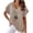 Khaki#womens linen shirt plus, variant on lcziwo Sales Today Clearance Clothing Women Linen Tops,Womens Short Sleeve Cotton Linen Shirts Causal V-Neck Batwing Oversized T-Shirt Solid Color/Dandelion/Sunflower Print Loose Summer Tops White,M