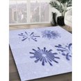 thumbnail image 3 of Ahgly Tapis d'Intérieur Lavable en Machine Carré Lavande Bleu, 5 Pieds Carré, 3 of 7