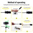 thumbnail image 3 of Drain Auger Snake Clog Remover Material for Kitchen Bathroom Shower 50-75MM Pipes, 3 of 7