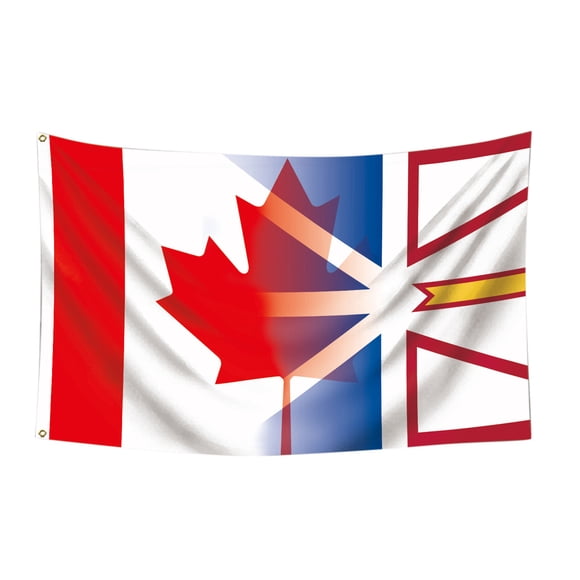 Canada and Flag for Outdoor Canadian Region of and Flags Polyester Banner with Canvas Header Brass for Outdoor Indoor Car