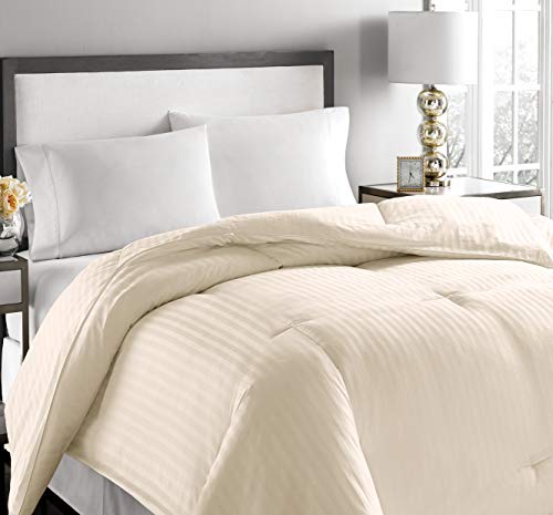 Blue Ridge Home Fashions, Inc. Microfiber Embossed Oversized Twin in Ivory Color Down/Down Down/Down Blend Comforter,