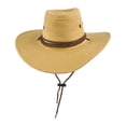 thumbnail image 1 of "Vintage Suede Cowboy Hat British Style Western Rancher Hat for Unisex", 1 of 2