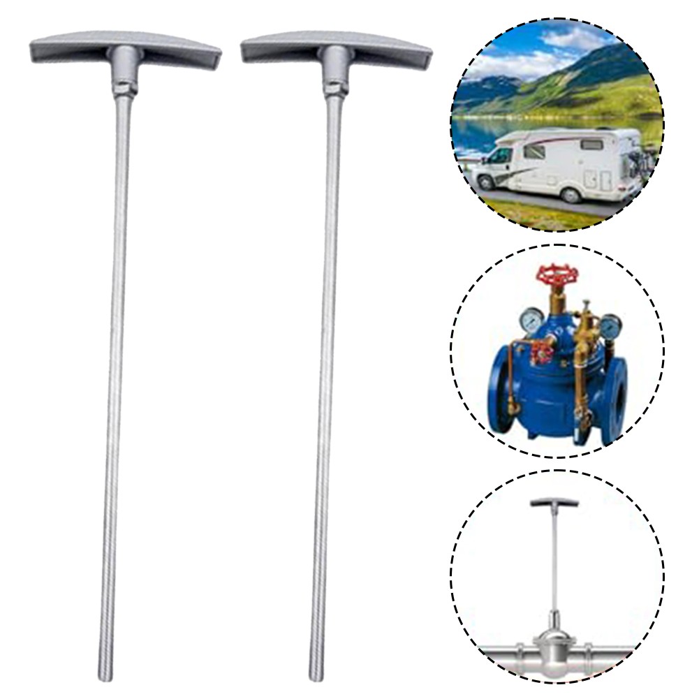 Valve de Remplacement pour Valve de Déchets RV Tige d'Extension de tube en Aluminium 9 Po