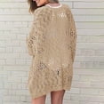 thumbnail image 4 of Dvkptbk Womens Cardigans Fall Long Solid Color Outerwear Plus Size Cardigan for Women 2023 Fashion, 4 of 6