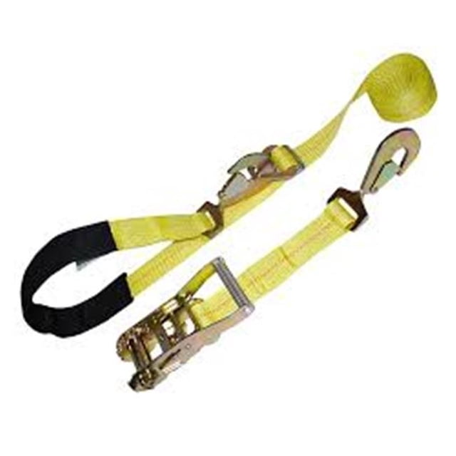 Cliquet Combiné de 2 Po x 10 Pi et Sangle d'Axe avec Crochet Torsadé et Sangle d'Axe Ajustable, Vert - 2 Pcs