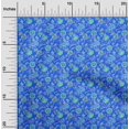 thumbnail image 2 of oneOone Silk Tabby Medium Blue Fabric Floral Sewing Craft Projects Fabric Prints By Yard 42 Inch Wide, 2 of 5