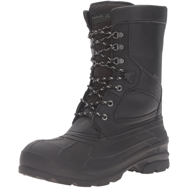 Kamik Men's NationPro Snow Boot, Black, 10 M US