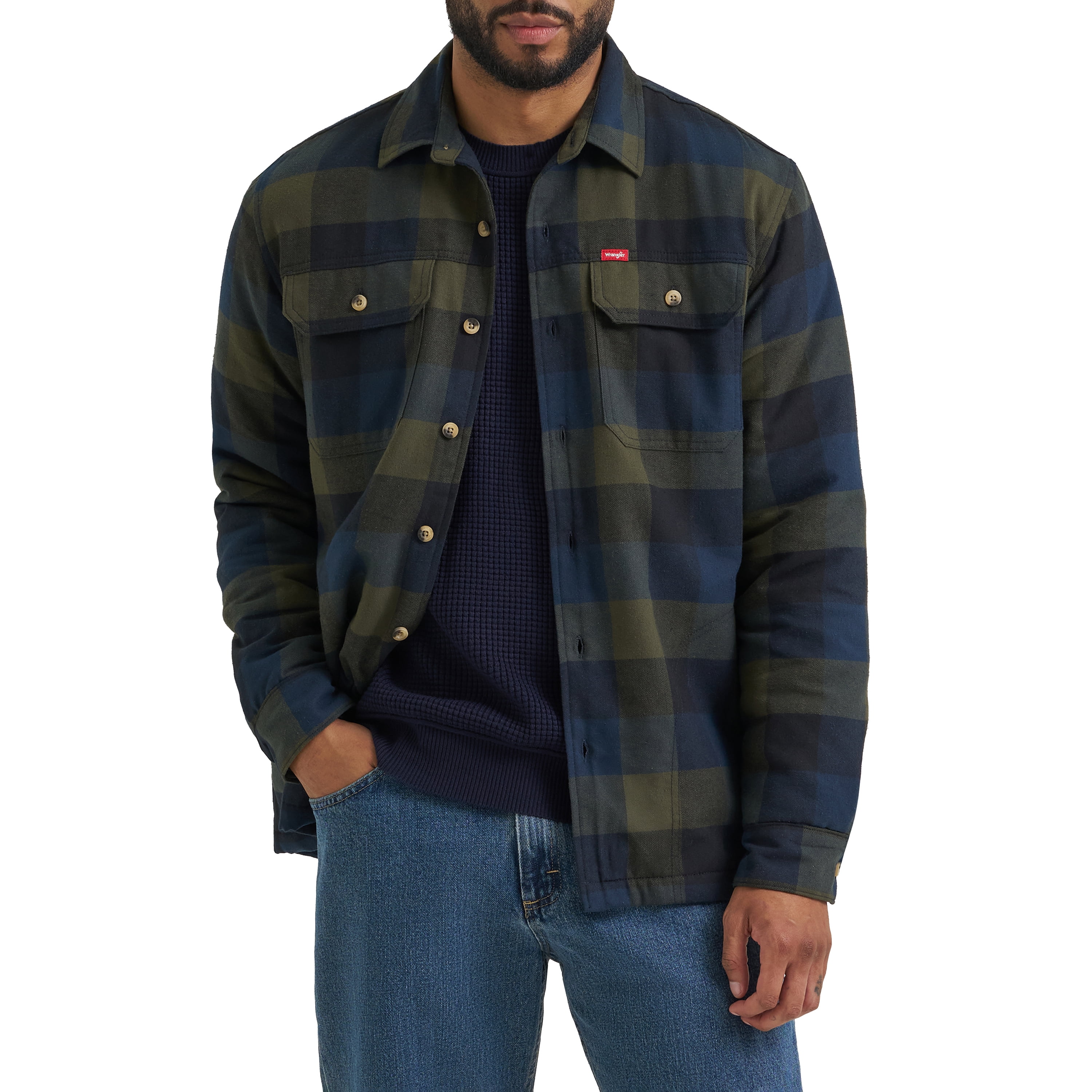 Wrangler® Hooded Shirt Jacket