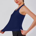 thumbnail image 4 of Timegard Débardeurs de Yoga pour Femmes Séchage Rapide Col Rond Sans Manches Dos Ouvert Entraînement Course Gym Haut Chandails de Sport, 4 of 5