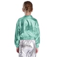 thumbnail image 4 of Doomiva Boys' Girls' Modern Jazz Cheer Performance Set Hip Hop Street Dance Clothes 2-Piece Green 10, 4 of 5