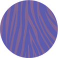 thumbnail image 1 of Ahgly Company Tapis d'Intérieur Rond Lavable en Machine Violet Améthyste Transitionnel, 4 Pieds Rond, 1 of 7
