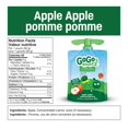 thumbnail image 3 of GoGo squeeZ Fruit Sauce Variety Pack, Apple Apple (8), Apple Raspberry Lemon Twist (8), No Sugar Added. 90g per pouch, 16 Pouches, 3 of 6