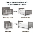 thumbnail image 2 of DaVinci Hidden Hardware Twin-Full Size Bed Conversion Kit in Cottage Gray, 2 of 2