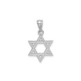 thumbnail image 4 of 14K Rose Pink Gold Polished Star Of David Pendant Necklace with Chain, 4 of 4