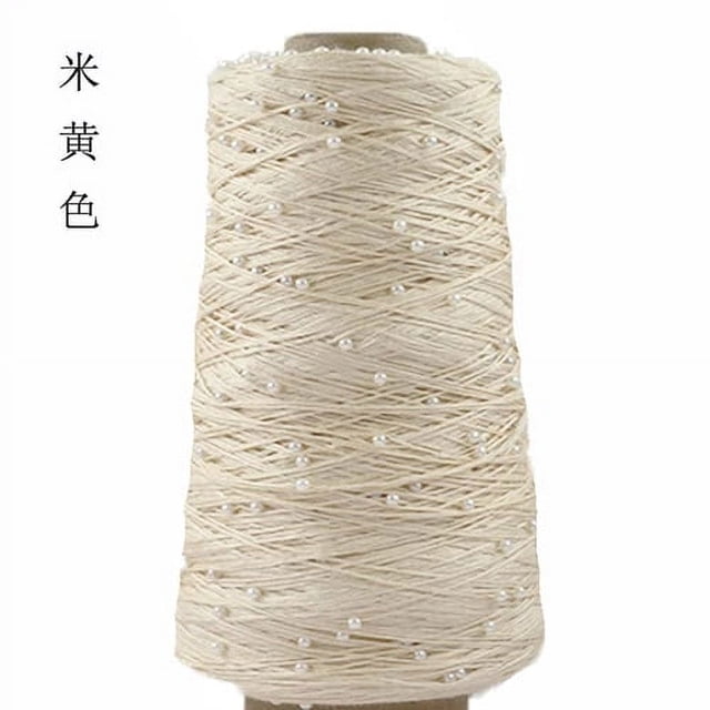 350g Pearl Mercerized Cotton Yarn Hand-knitted Cotton Pearl Lace Line Fine Crochet Thread Bead Thread Diy Hand-braided Thread