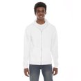 thumbnail image 1 of American Apparel Flex Fleece Unisex Full-Zip Hoodie, 2XL, White, 1 of 1