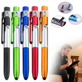 thumbnail image 4 of ZTTD 1Pcs Multifunction Stylus Pen Capacitive Touch Screen Ballpoint Pen with LED Light, Foldable Phone Holder Stand for Writing in the Dark, 4 of 7