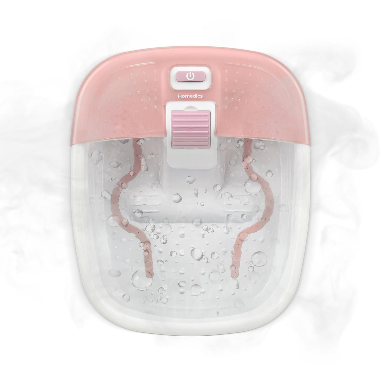 Homedics Bubble Bliss® Deluxe Foot Spa Surrounds Your Feet with Massaging Bubbles - Pink