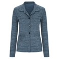 thumbnail image 4 of Cardigan Chandails pour les Femmes à Manches Longues Tricoté Bouton Femmes Automne Mode 2023 Gris, 4 of 6