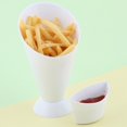 thumbnail image 3 of French Fries Cup Container Dipping Cone Snack Holder Stand for Salad Sauce Kitchen(2pcs), 3 of 8