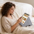 thumbnail image 1 of Weloille Foldable Reading Pillow, Multi-Angle Adjustable Tablet Phone Stand Cushion, Soft Comfortable Support Pillow, Book Rest Pillow for Bed Sofa Couch Reading Watching Electronic Devices, 1 of 6