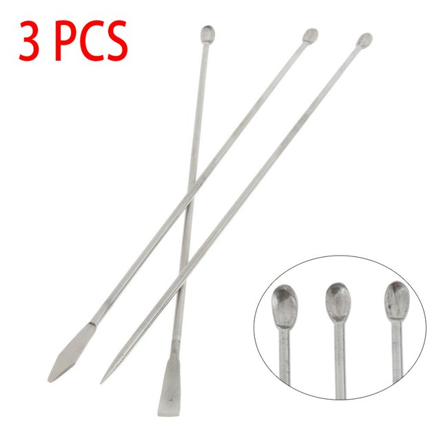 3 Pcs Cuillère Spatule en Acier Inoxydable pour Mesurer la Poudre de Cuisine